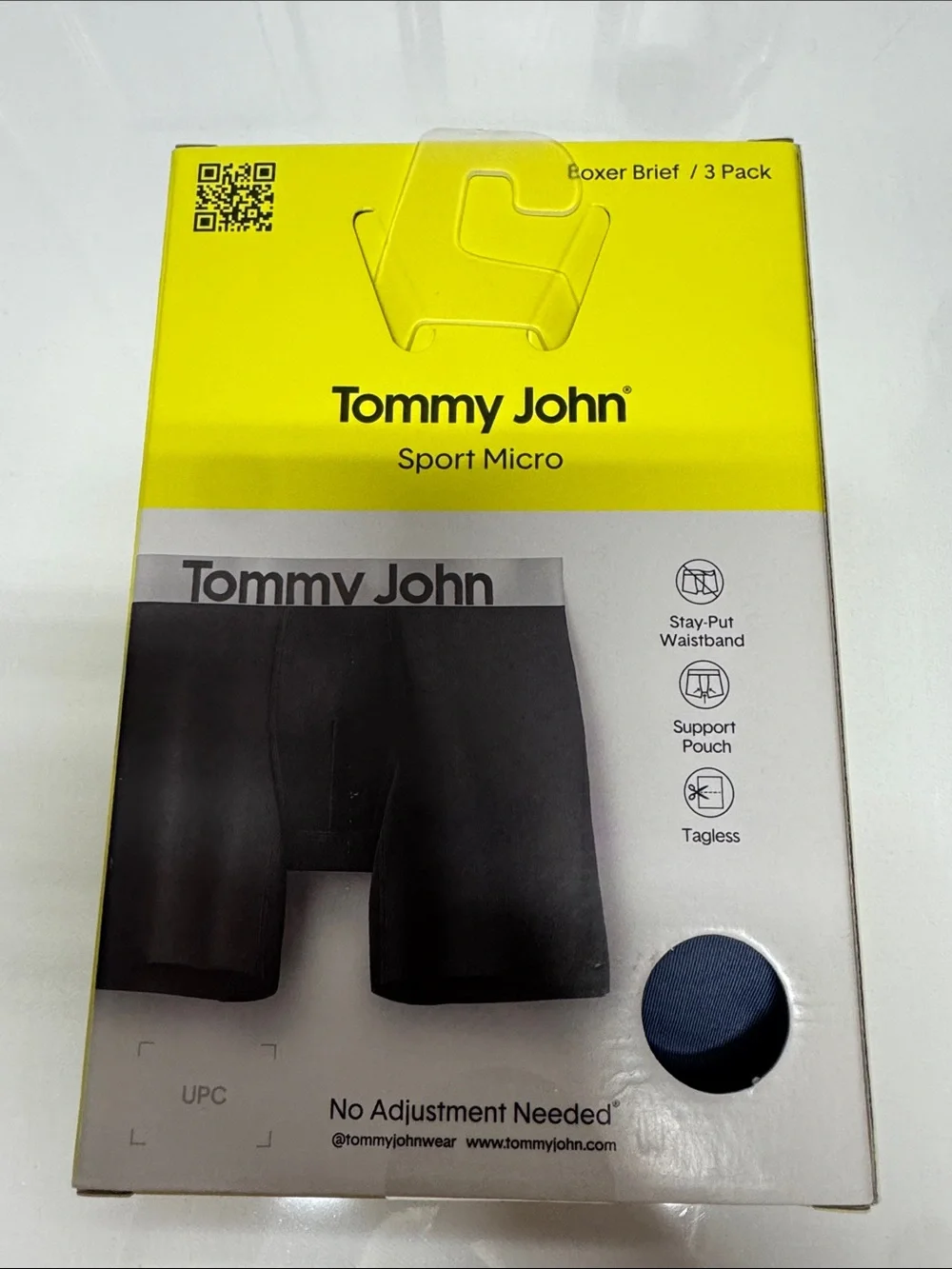 Tommy John Boxer Briefs Mens Medium 3 Pack Blue